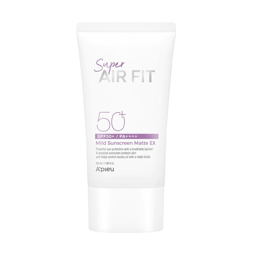 Сонцезахисний матувальний крем для обличчя A'Pieu Super Air Fit Mild Sunscreen Matte EX, SPF 50+ PA++++, 50 мл